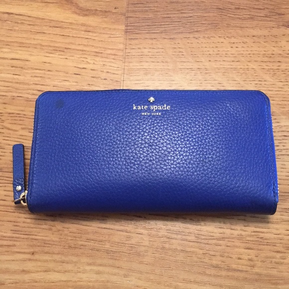 kate spade Handbags - Kate Spade Blue Wallet